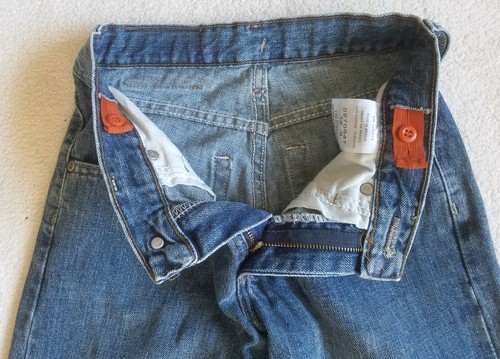 Lee ~ Boy's Jeans ~ Size 12 Slim ~ Blue ~ Adjustable Waist Band. - Picture 3 of 6