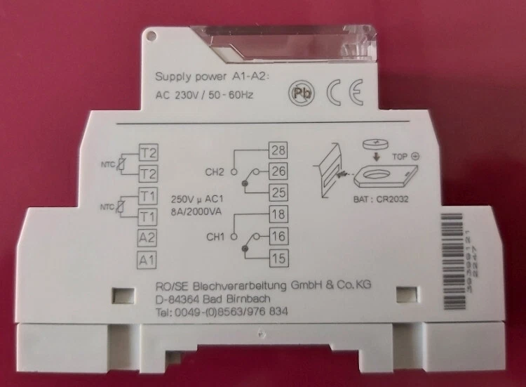 Rose LM Schaltschrankheizungs-Thermostat TER-9 NEU OVP (insges. 2 Stück)