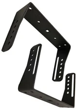 Lot of 2 Workman C25X Heavy Duty Cobra 25 CB Radios Brackets 4.25" Tall - BLACK