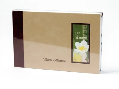 Luxus Hochzeitsalbum aus Leder Fotoalbum erweiterbar, Groß - Bild 1 von 4