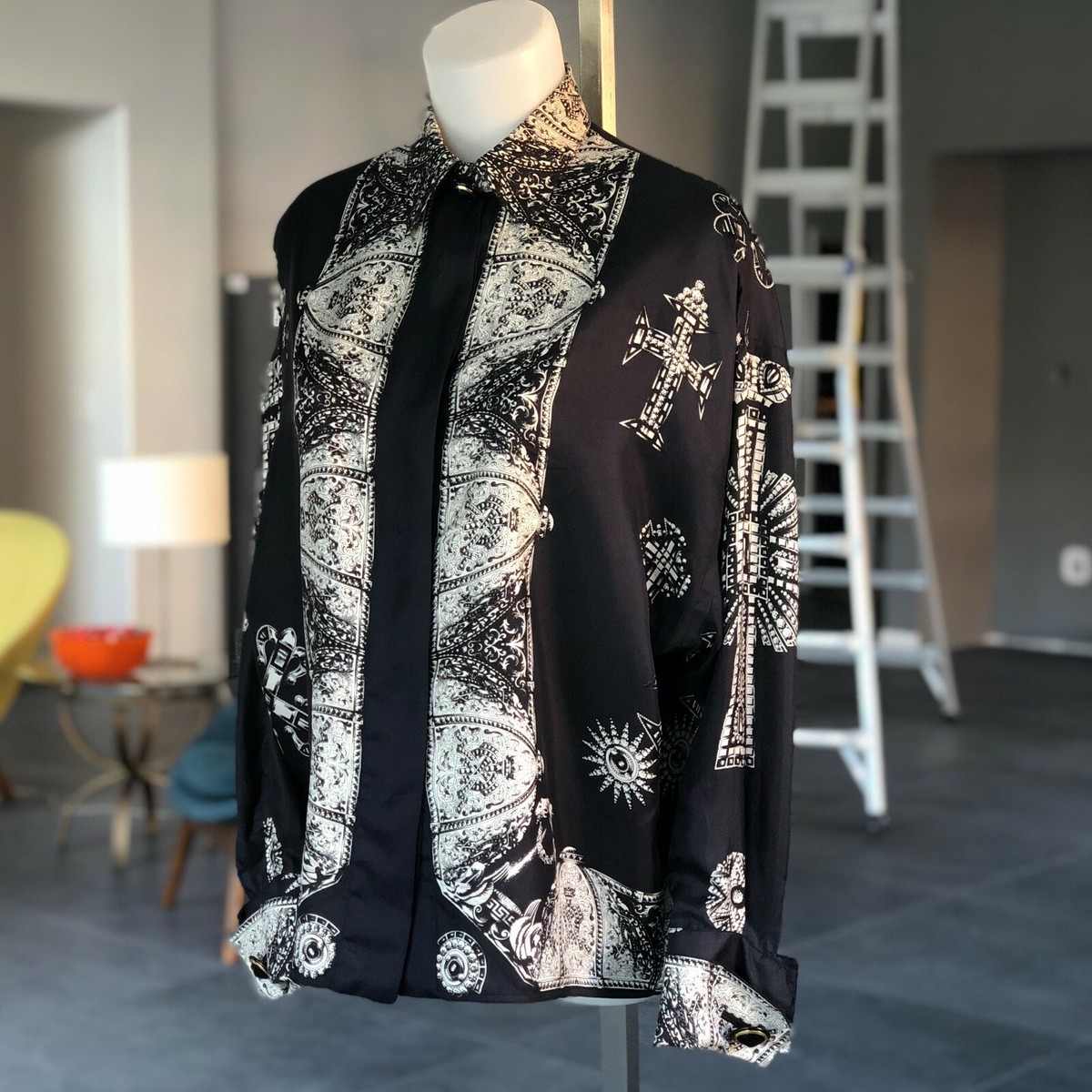 Gianni Versace トップス Gianni Versace Studded Western Shirt