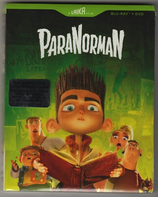 Paranorman (2012) Blu-ray & DVD & Slipcover,  **NEW**  Shout Factory / Laika