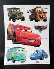 Disney Pixar Cars Sticker Sheet Lightning McQueen-Flo-Sheriff-Duc Hudson  More