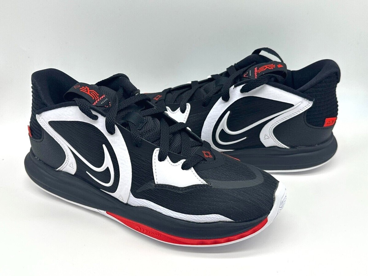 Nike Kyrie Low 5 BRED Dominoes Men's Black Red White Shoes