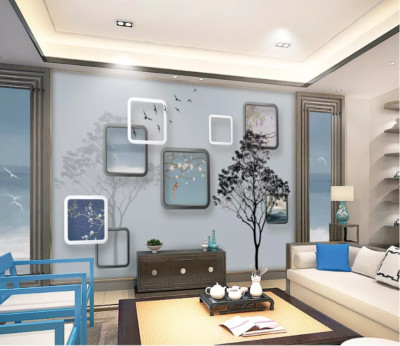 3D Graph Tree K13436 Wallpaper Mural Self-adhesive Removable Sticker Kay