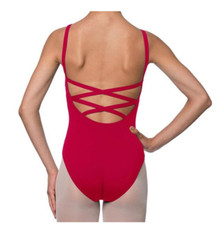 Ballet Dance Leotard by Lulli -Red Veronica Leotard Girls Size 8 and 10 - NIB