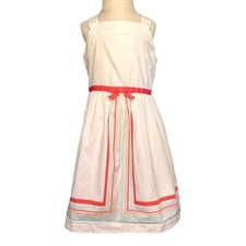 Janie and Jack Girls Dress 4 Off White Cotton Lined Fit  Flare Midi Dress