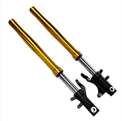 Gcraft 39300 フロントフォークキット HRC製 Front Fork, left/right set for Honda Grom(JC61)/MSX125, gold JDM