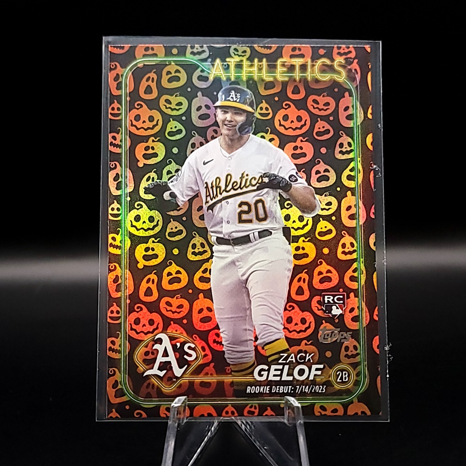 2024 Topps Update Series - Rookie Debut Jack-O'-Lantern Foil #US131 Zack Gelof