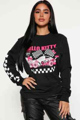 Body Manches Longues Hello Kitty Taille 6 Mois - Rose Pâle - Occasion Très Bon état