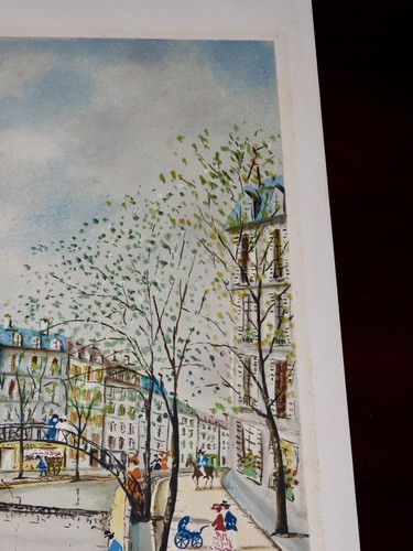 Claude Tabet, City Canal circa 1975, Signed & Numbered Lithograph - Picture 3 of 5