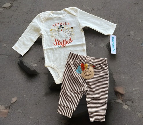 NWT Baby’s 6 Mo. Carter’s Thanksgiving Two Piece Outfit - 第 2/2 張圖片