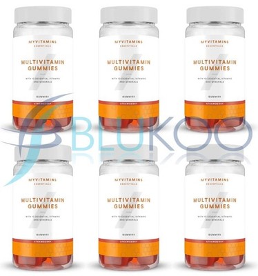 MYPROTEIN Multivitamin Gummis Erdbeere - 60 Gummis (6er Pack)