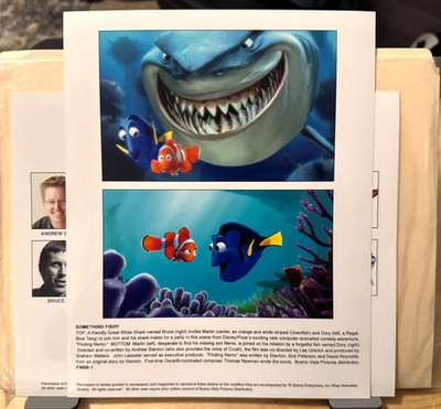 Disney Pixar's FINDING NEMO 2003 Movie Press Kit - 8 Full Color Promo Photos