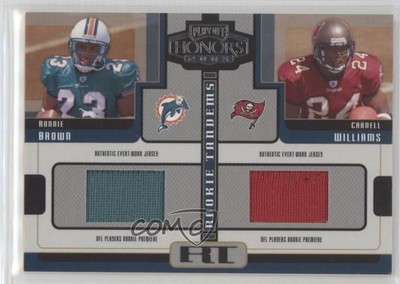 2005 Playoff Honors Rookie Tandems Jerseys Cadillac Williams Ronnie Brown RC