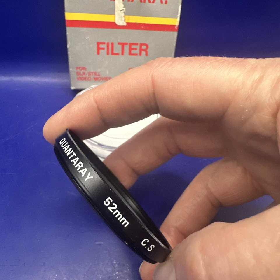 NOS QUANTARAY 52mm C.S. Lens Fillter Cross Screen JAPAN 24-166-1610 w/ Hard Case - Image 3 of 4