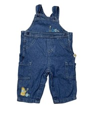 Vintage Pooh Baby Romper Jean Overalls Infant Honeypot Disney