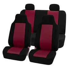 3d Air Mesh Car Seat Covers Universal Fit Automotive Seat Full Set Burgundy