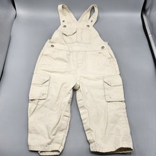 Vintage Baby Gap Light Tan Overalls Size 12-18 Months
