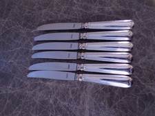 Robbe & Berking Modell ALT-FADEN Satz Obstmesser für 6 Personen Silber 150er !