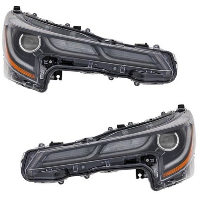 Headlight Set For 2019-2022 Toyota Corolla Driver and Passenger Side LH RH LED