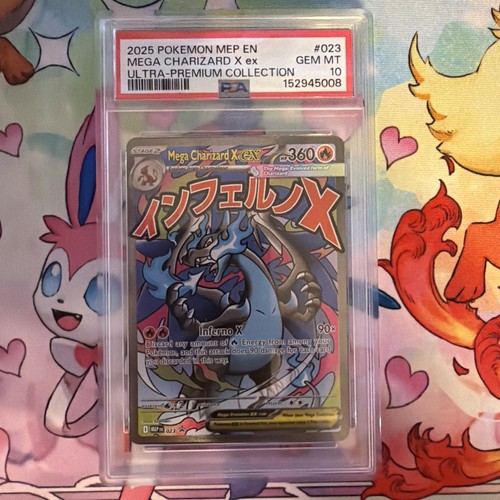 Pokemon Mega Charizard X Ex MEP En Ultra Premium Collection #023 PSA 10 Gem Mint