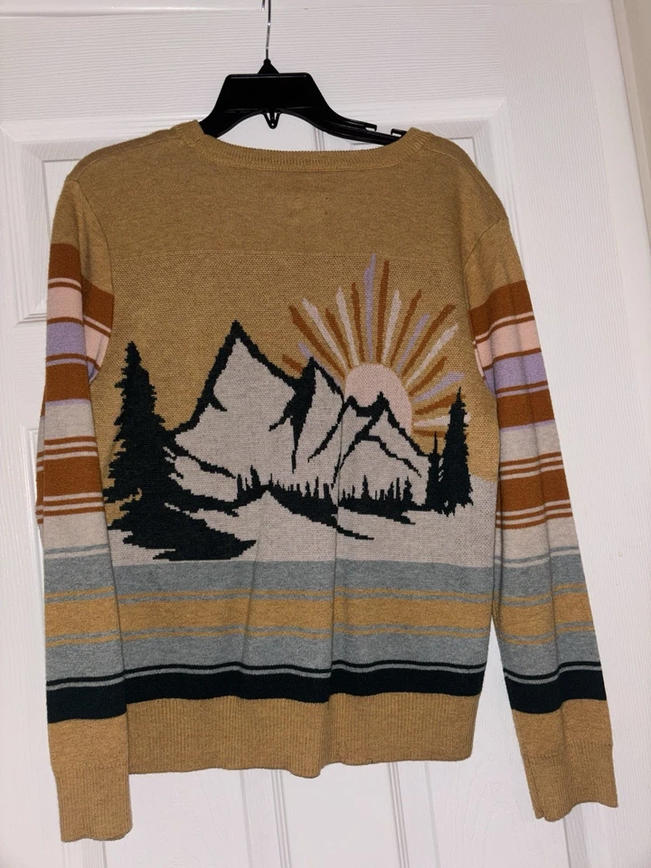 Suéter polar estampado paisaje Kavu para mujer talla L Foto 3 de 3