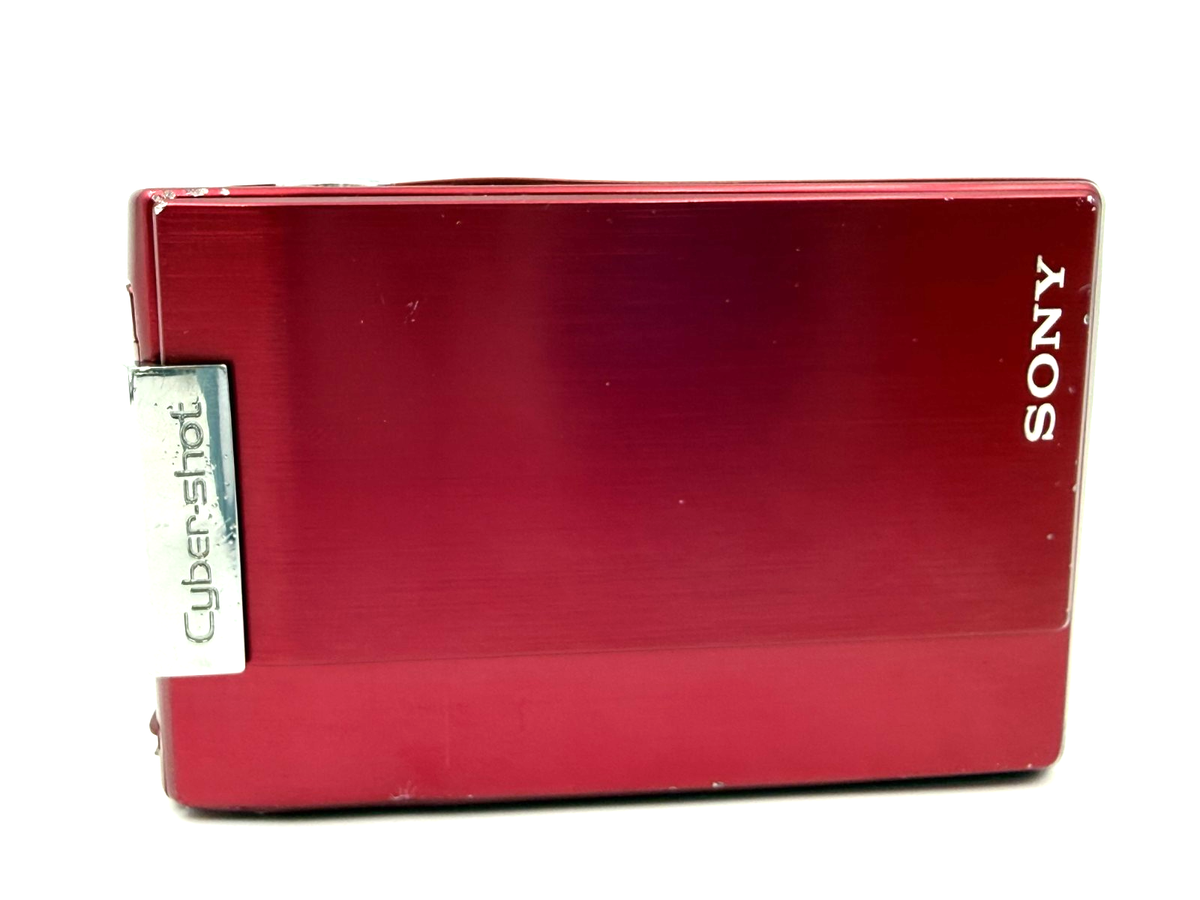 Sony Cyber-shot DSC-T100 Red Y2K CCD Digital Camera Tested Working