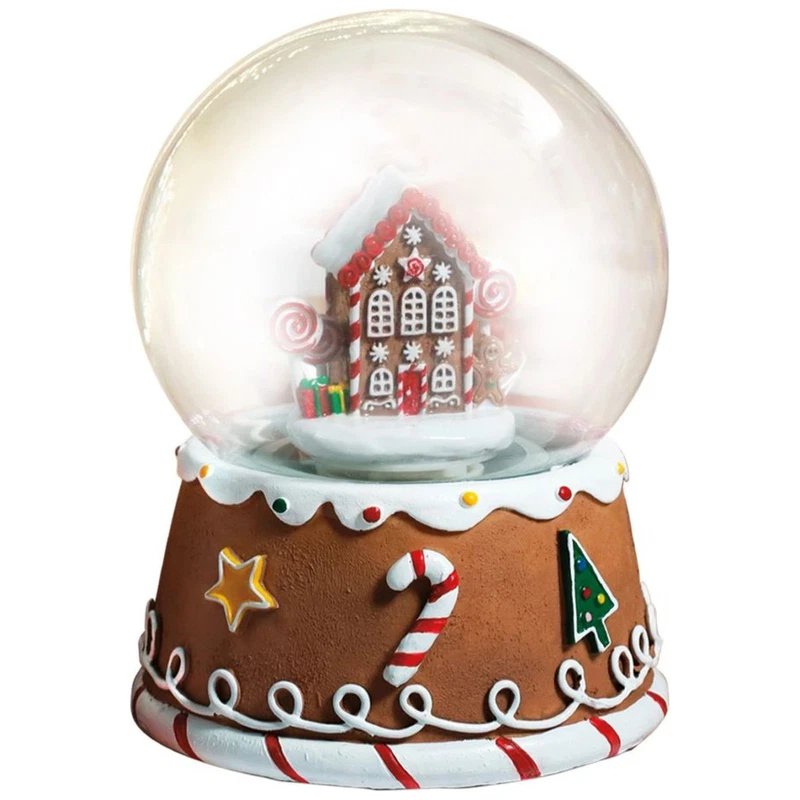 Carillon Palla di Neve Natale BRANDANI Casetta Pandizenzero Musica e Luci