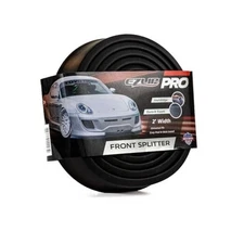 EZ Lip Front Splitter PRO – Universal Fit 2-inch Lip Spoiler, Car Black