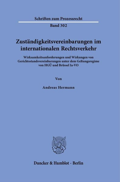 ZustäNdigkeitsvereinbarungen Im Internationalen Rechtsverkehr Andreas Herma ...-image
