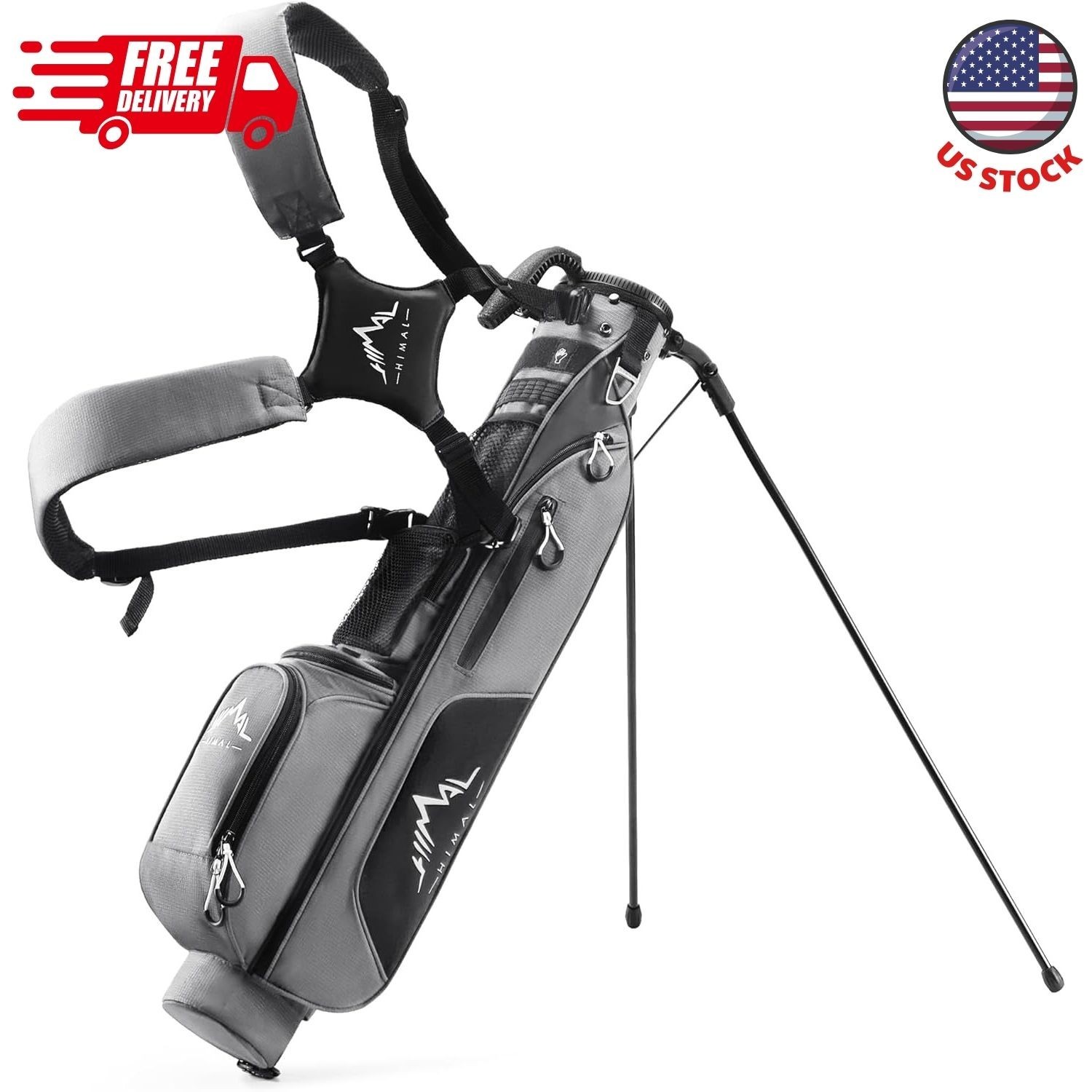 Stand Carry Bag With Dual Straps &ndash; 31.5" Tall Grey