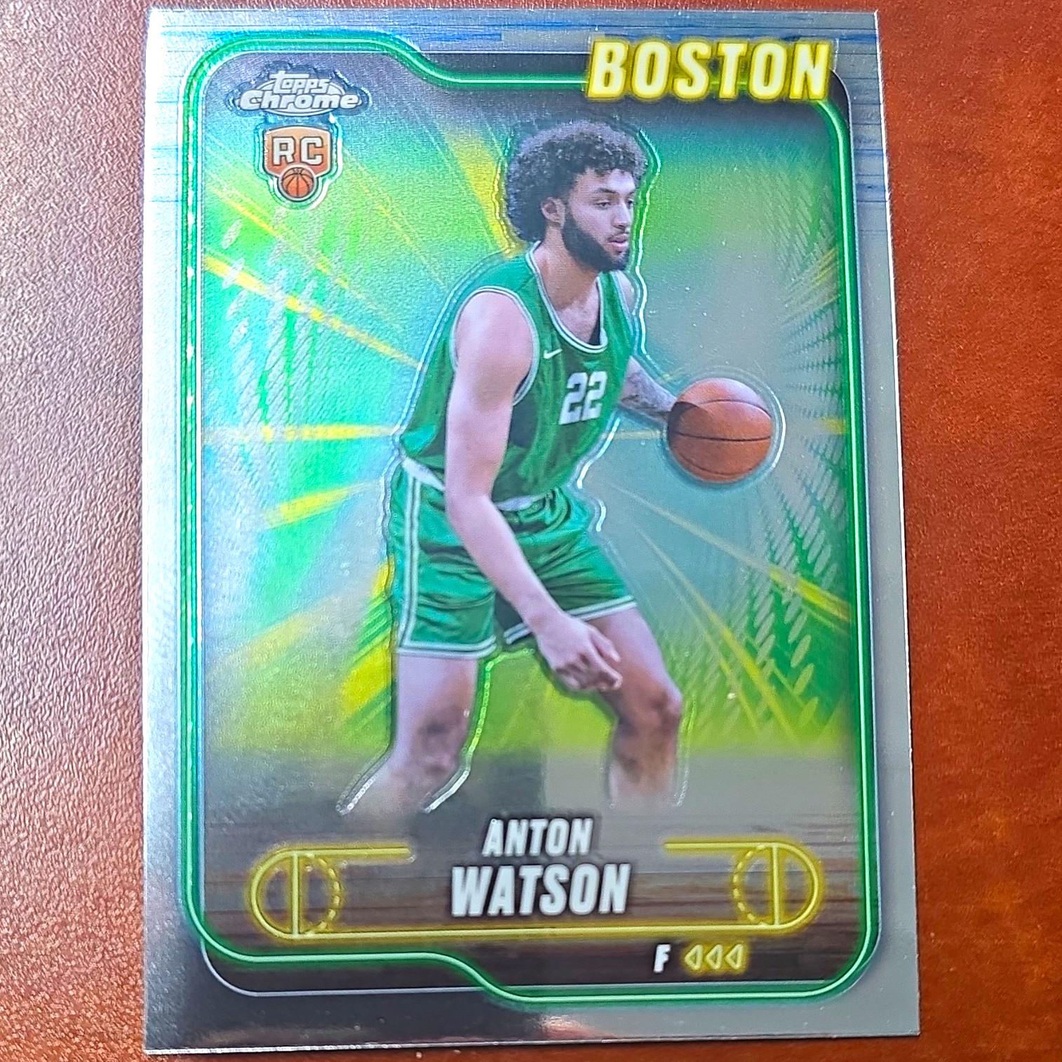Topps 2025 Topps Chrome Anton Watson Boston Celtics Basketball RC #107