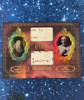 Picasso & Da Vinci Dual History Relics /75 2024 Eternal Cuts World Celebrities