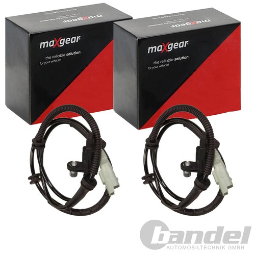 2X MAXGEAR Sensores De ABS Delant. Apto para Peugeot 607 Izquierda + Dcha - Imagen 1 de 3