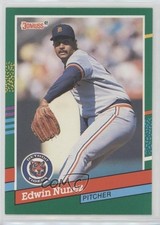 1991 Donruss Edwin Nunez (1 Yellow Stripe on Right Border) #620 16jy