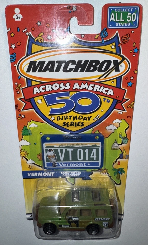 Matchbox Across America 50th Birthday Series Vermont Land Rover Discovery New - Image 2 of 4