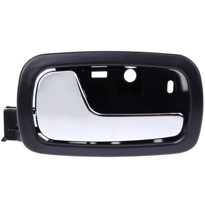 Black & Chrome Front Inner Door Handle For Cobalt Inside Driver Side LH LF Left