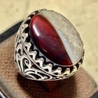 Men's Handmade 925 Sterling Silver Natural Suleimani Banded Agate Ring Size 10US