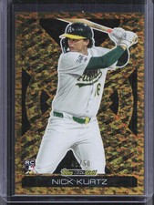 2025 Topps Update #BG-20 Nick Kurtz Topps Black Gold Gold Foil #/50