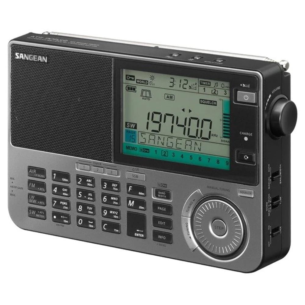 Sangean ATS-909X2 AM/FM Radio Digital Tuning USB Shortwave Gray | eBay