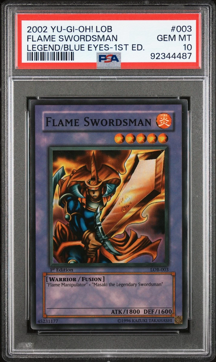 Flame Swordsman Yu-Gi-Oh! TCG Professional Sports Authenticator