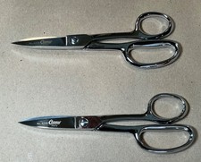 2 Clauss 8" Straight Shears ITALY #4268 Reconditioned or NEW Very Sharp Scissors