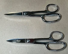 2 Clauss 8" Straight Shears ITALY #4268 Reconditioned or NEW Very Sharp Scissors