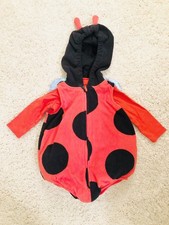 Carter's 2 Piece Baby Girls Ladybug Costume Red T Shirt Set 6-9 Months