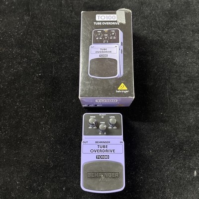 Behringer TO100 Tube Overdrive Purple Electric Guitar Effects Pedal