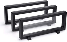 3 Pcs 3D Floating Display Case, Black Display Stand Holder 9" 3.54" 0.75" L W H