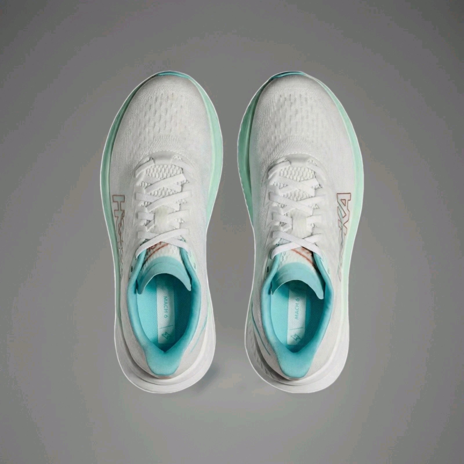 Hoka One One Womens Mach 6 1147810 FTRS White Running Shoes Sneakers Size 8.5 B thumbnail 5