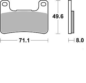 Braking CM66 Carbon Brake Pads #898CM66 for Suzuki/Kawasaki