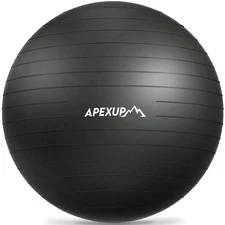 APEXUP 85cm Yoga Exercise Stability Ball, Anti-Slip, Heavy-Duty, Core, Pilates
